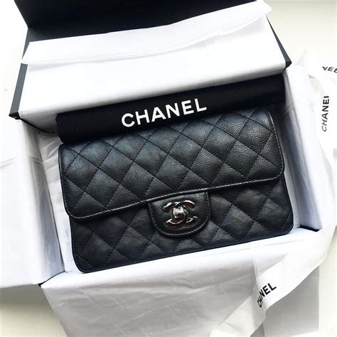 chanel black mini rectangle